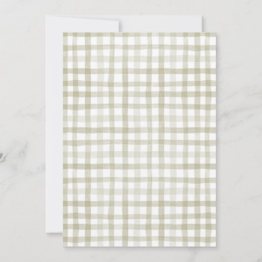 Kleiner Kürbis auf die Way Fall Baby Dusche Einladung (Rückseite)