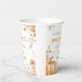 Kleiner Kürbis auf die Way Fall Baby Dusche Pappbecher (Rechts)