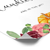 Kleiner Kürbis Blumenratte wie viele Bonbons Poster (Ecke)