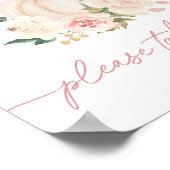 Kleiner Kürbis, der einen Favoriten signiert Poster (Ecke)