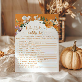 Kleiner Kürbis, der Papa bester Wild kennt