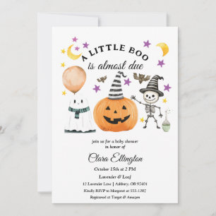 Kleiner Kürbis' erste Halloween-Baby-Party Einladung