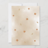 Kleiner Kürbis Floral LKW Herbstdusche Einladung (Rückseite)