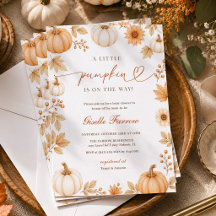 Kleiner Kürbis Herbst-Baby-Party