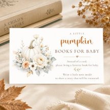 Kleiner Kürbis Herbst-Baby-Shower-Buch