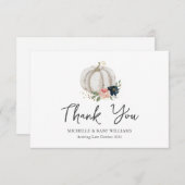 Kleiner Kürbis ist auf dem Weg Babydusche Danke (Vorne/Hinten)