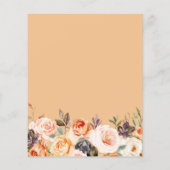 kleiner Kürbis ist auf dem Weg Babydusche einladen (Rückseite)