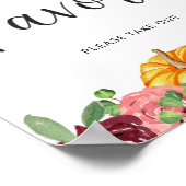 Kleiner Kürbis ist auf dem Weg fallen Favoriten Poster (Ecke)