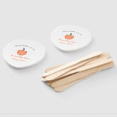 Kleiner Kürbis ist auf dem Weg orange graue Babydu Fächer (Non-assembled)