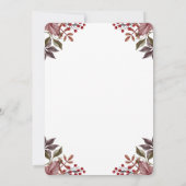 Kleiner Kürbis ist auf dem Weg zur Herbstdusche Einladung (Rückseite)