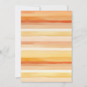 Kleiner Kürbis ist unterwegs Baby Dusche Dankeskarte (Rückseite)