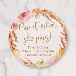 Kleiner Kürbis Pop es, wenn sie Pop FAVOR Tags Geschenkanhänger