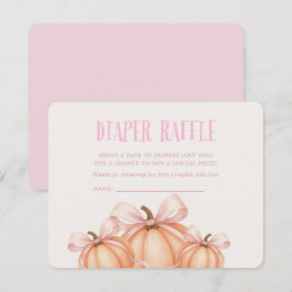 Kleiner Kürbis, rosa Bug, Coquette-Windelraffineri Einladung