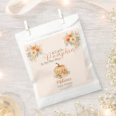 Kleiner Kürbis Rustikale Orange Herbst-Baby-Party Geschenktütchen (Ausgeschnitten)