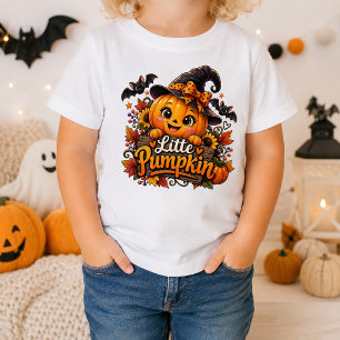 Kleiner Kürbis Süße Hexe Halloween-Kürbis Baby T-shirt