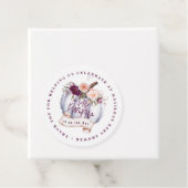 Kleiner Kürbis Wasserfarbenfall Babydusche genießb Geschenkanhänger (Beispiel)