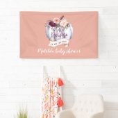Kleiner Kürbis Wasserfarbenfall Babydusche Party Banner (Insitu)