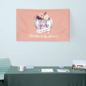 Kleiner Kürbis Wasserfarbenfall Babydusche Party Banner (Messeveranstaltung)