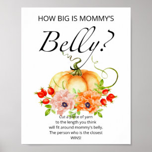 Kleiner Kürbis, wie groß ist Mama's Bauchspiel Poster