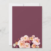 kleiner Kürbisfall blumengeschmückt ersten Geburts Einladung (Rückseite)