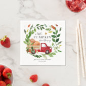 Kleiner Kürbisfall in Liebe Kinderdusche Serviette (Beispiel)