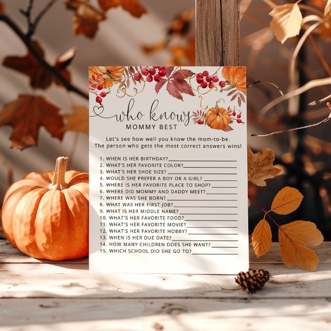 Kleiner Kürbisfall Wer das beste Spiel der Mama ke (Von Creator hochgeladen)