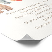 Kleiner Kürbiskleider Junge sagt nicht Baby Poster (Ecke)