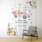 Kleiner Kürbispink Truck Kinderdusche Hintergrund Wandteppich (Beispiel)