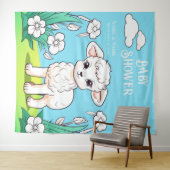 Kleiner Lamm-Hintergrund Wandteppich (Beispiel (Horizontal))