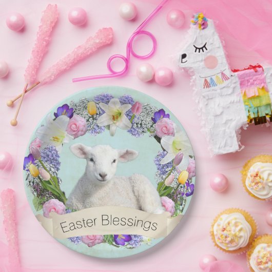 Kleiner Lamm-Ostern-Pappteller Pappteller (Party)