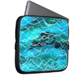 Kleiner Laptop-Sieb in heller Türkis Laptopschutzhülle (Vorne Rechts)