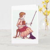 Kleiner Lehrer, Grußkarte Karte (Gelbe Blume)