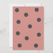 Kleiner Liebe-Bug ist auf dem Weg zur Girl-Babydus Einladung (Rückseite)