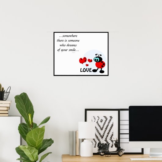 Kleiner Liebe-Bug Poster (Heimbüro)
