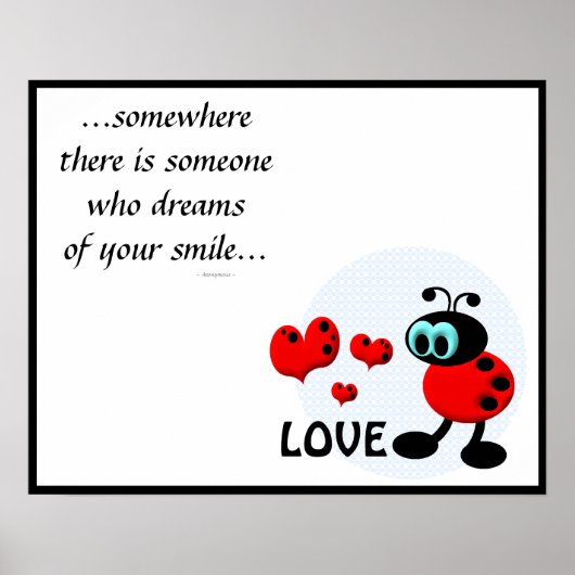 Kleiner Liebe-Bug Poster (Vorne)