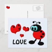 Kleiner Liebe-Bug Postkarte (Vorne/Hinten)