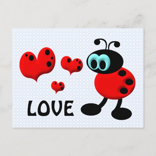 Kleiner Liebe-Bug Postkarte (Vorderseite)