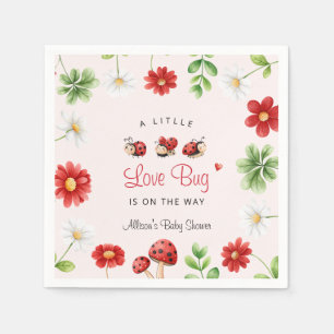 Kleiner Liebeskäfer-Marienkäfer-Baby-Party Serviette
