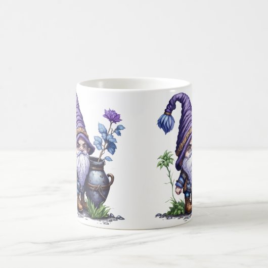 Kleiner lila wütender Gnome Kaffeetasse (Mittel)