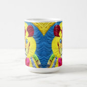 Kleiner Lion Cub quilt like Design Kaffeetasse (Mittel)