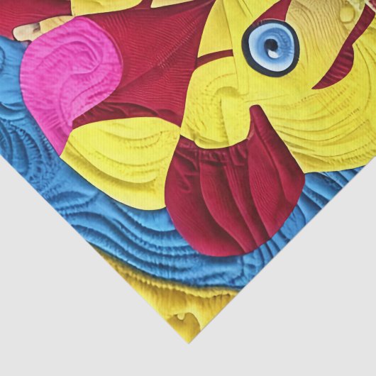 Kleiner Lion Cub quilt like Design Seidenpapier (Ausschnitt)