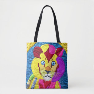 Kleiner Lion Cub quilt like Design Tasche