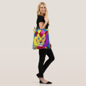 Kleiner Lion Cub quilt like Design Tasche (Am Model)