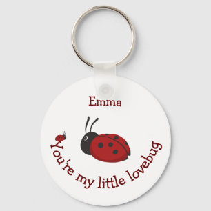 Kleiner Lovebug Niedlicher Ladybug Quote Individue Schlüsselanhänger