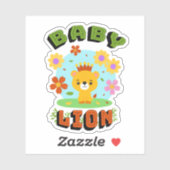 kleiner Löwe Aufkleber (Blatt)