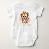 Kleiner Löwe Baby Bodysuit Baby Strampler (Rückseite)