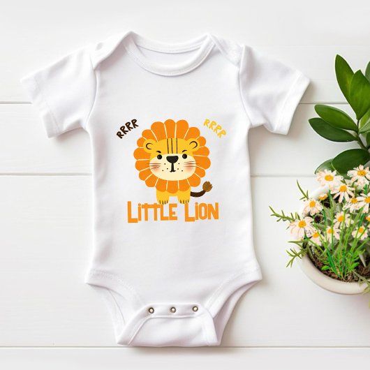 kleiner Löwe Baby Strampler