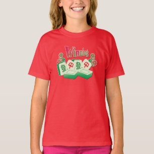 Kleiner Mahjong-Gewinner Grüne Kacheln T-Shirt