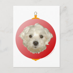 Kleiner maltesischer Weihnachtsschmuck Feiertagspostkarte