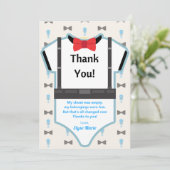 Kleiner Mann auf dem Weg Babydusche Danke Karte (Stehend Vorderseite)